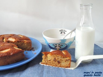 Torta di mele con frutta secca senza burro